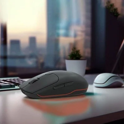 Porodo 6D Dual Mode Wireless Mouse - Black